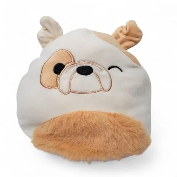 Squishmallows Geraldine Pink Cat Brock Bulldog Plush Flipamallow 9” Stuffed - Picture 2 of 9